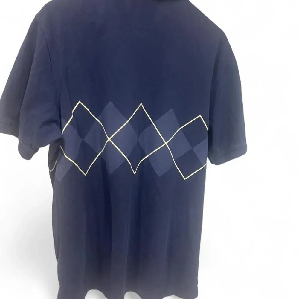 Adidas Men's Navy and Blue Polo-shirts
